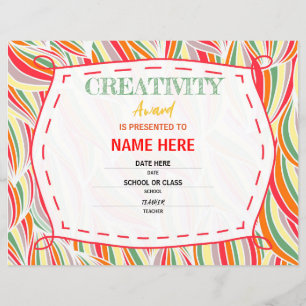 Lámina Certificado escolar