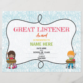 Lámina Certificado escolar