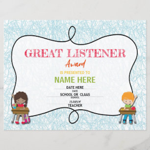 Lámina Certificado escolar