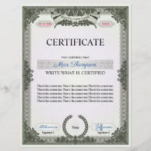 Certificado multipropósito