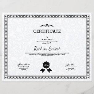 Lámina Certificado multipropósito