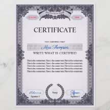Certificado multipropósito