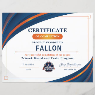 Lámina Certificado OLK9 #1