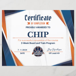 Lámina Certificado OLK9 #2