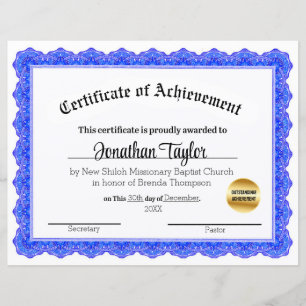 Lámina Certificado tradicional de beca