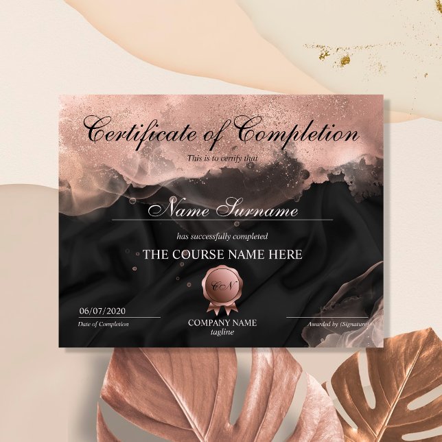 Lámina Certificate of Completion Award Makeup lash Course (Subido por el creador)