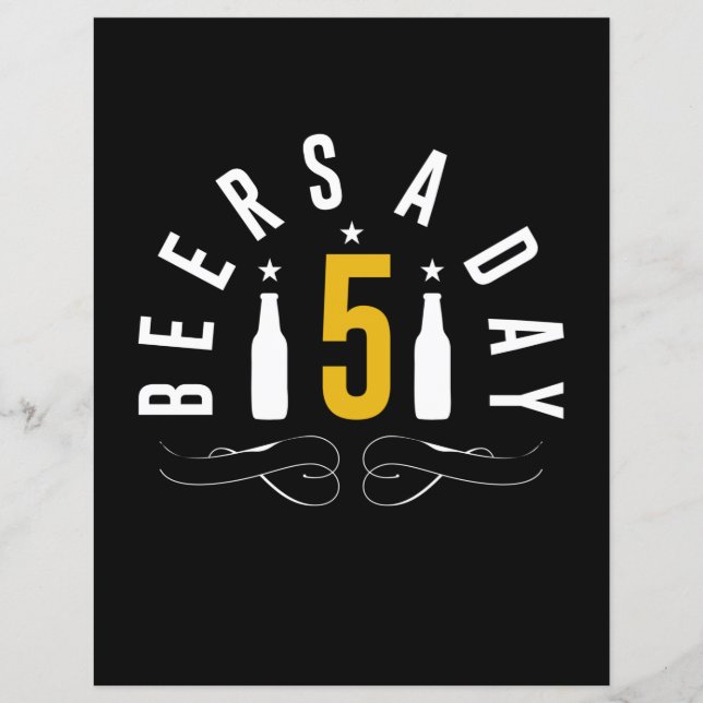 Lámina Cervezas al día (Anverso)
