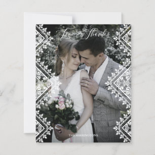 Lámina Cheap Elegant Photo Lace Effect Whimsical Script