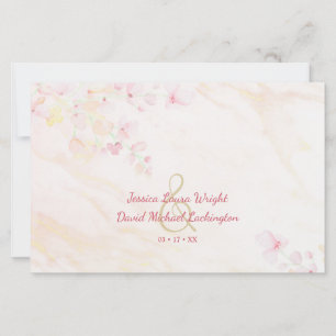 Lámina Cheap Romantic Elegant Wildflower Branches Wedding