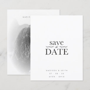 Lámina Cheap Sophisticated B&W Minimalist Photo Wedding