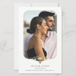 Lámina Cheap Wedding Flourish Filigree Fancy Photo Frame