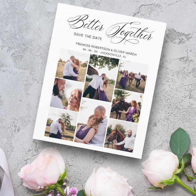 Lámina Cheap Whimsical Better Together 8 Fotos Boda (Subido por el creador)