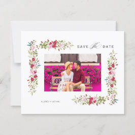 Lámina Cheap Whimsical Typography Pink Red Shades Flowers