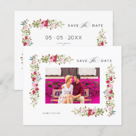 Lámina Cheap Whimsical Typography Pink Red Shades Flowers