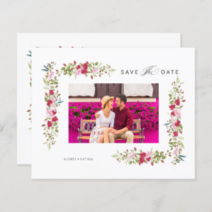 Lámina Cheap Whimsical Typography Pink Red Shades Flowers