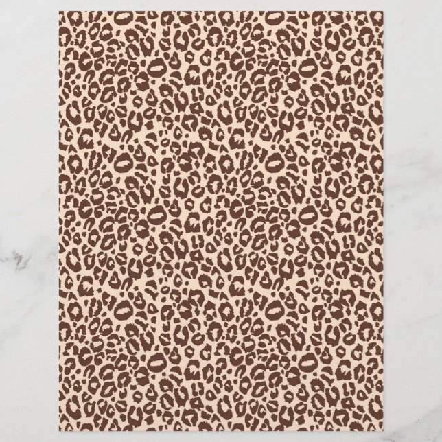 Lámina Cheetah, papel de Safari Boy Scrapbook (Anverso)