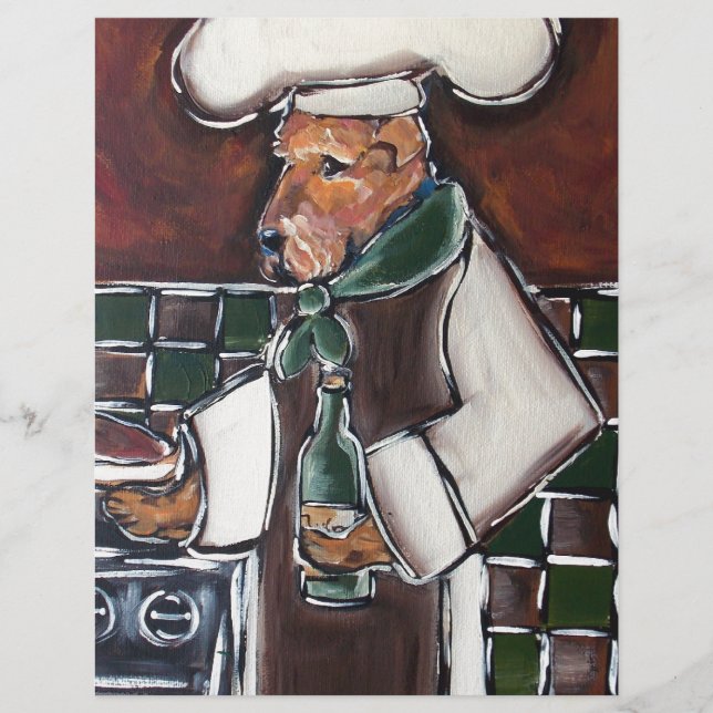 Lámina Chef Airedale (Anverso)