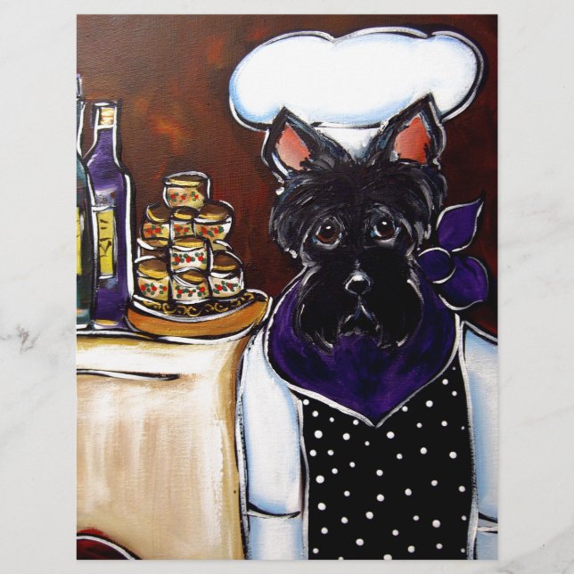 Lámina Chef de Terrier Escocés (Anverso)