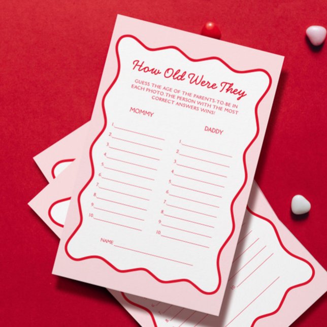 Lámina Cherry Baby Shower supongo que el juego de la edad (Subido por el creador)