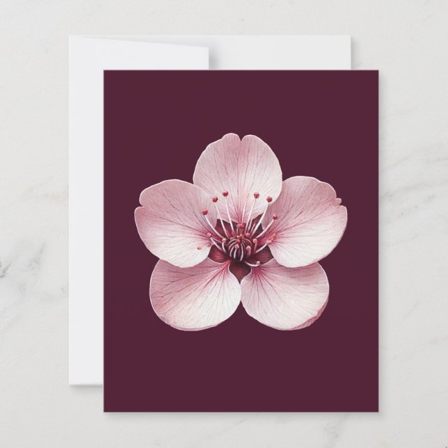 Lámina Cherry Blossom Stationery (Anverso)