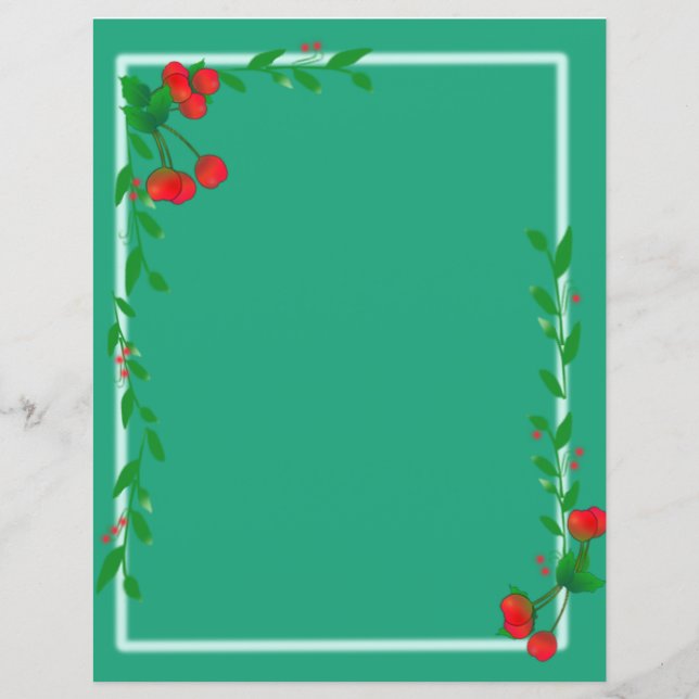 Lámina Cherry Cottage Fraude Stationery (Anverso)