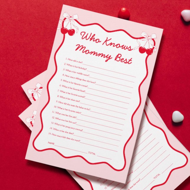 Lámina Cherry On Top Baby Shower Game Who Knmy (Subido por el creador)