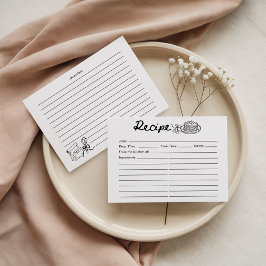 Lámina Cherry Pancakes Recipe Card