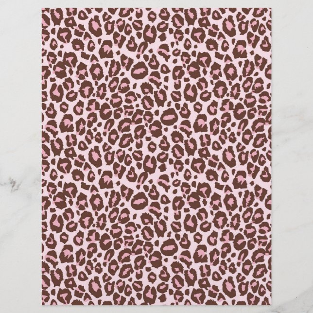 Lámina Chetah Chica Scrapbook Paper de doble cara CH (Anverso)