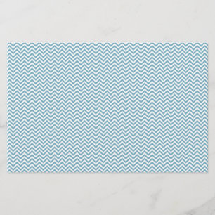 Lámina Chevron azul con monograma