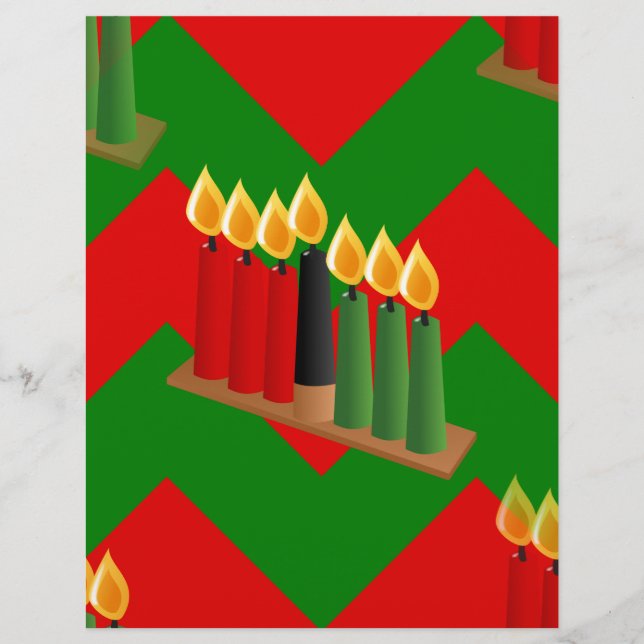 Lámina chevron kwanzaa (Anverso)