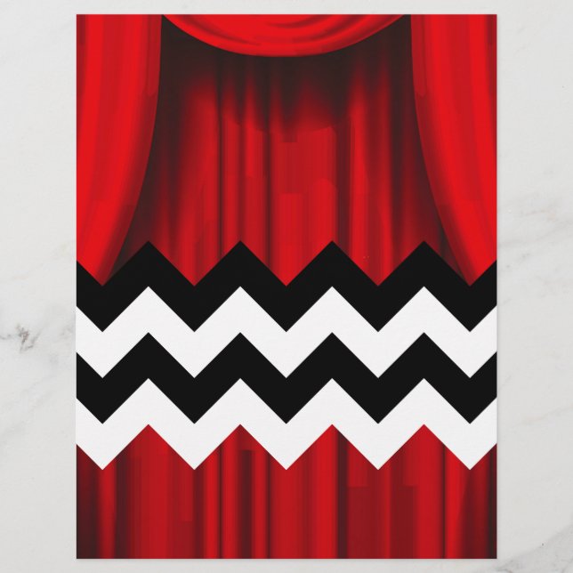 Lámina chevron negro lodge (Anverso)