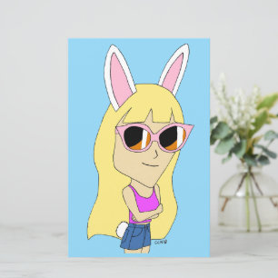 Lámina chibi bunnygirl