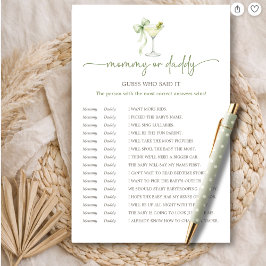 Lámina Chic A Tini Una Mamá o Papá Adivina Quién Lo Dijo