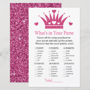 Lámina Chica Crown ¿Qué hay en tu juego de bolso?