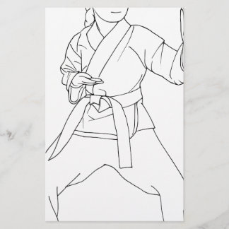 Lámina Chica de artes marciales