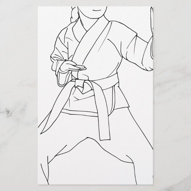 Lámina Chica de artes marciales (Anverso)