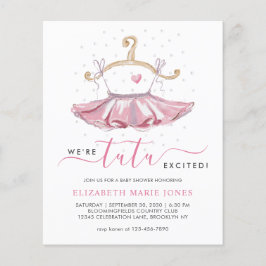 Lámina Chica de ballet Tutu Ballerina rosada moderna Baby