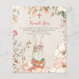 Lámina Chica de Bunny Presupuestario Baptismo Gracias