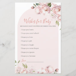 Lámina Chica de flores rosas bebé en los deseos de sangre