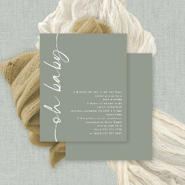 Lámina Chica de guión de presupuesto o boy Sage Oh Baby S