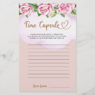 Lámina Chica de oso de peluche ducha de bebé Cápsula de t