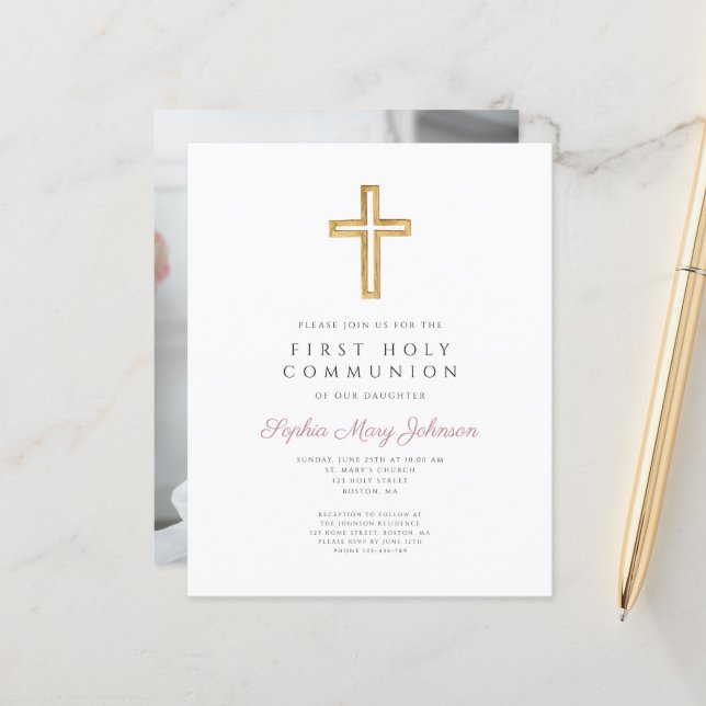 Lámina Chica de presupuesto Cruz religiosa Primera foto d (Anverso/Reverso In Situ)