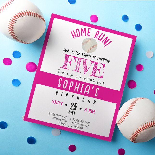 Lámina Chica de presupuesto de béisbol Cute Rookie Cumple (Subido por el creador)