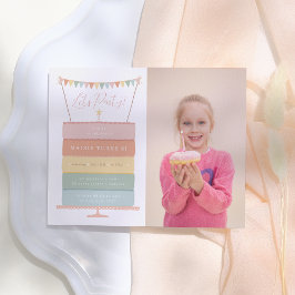 Lámina Chica del pastel de arcoiris Foto Partido de cumpl