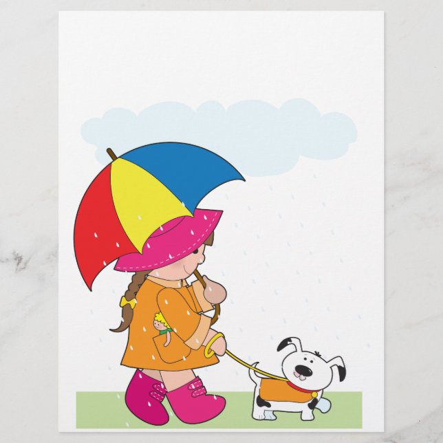 Lámina Chica en lluvia (Anverso)