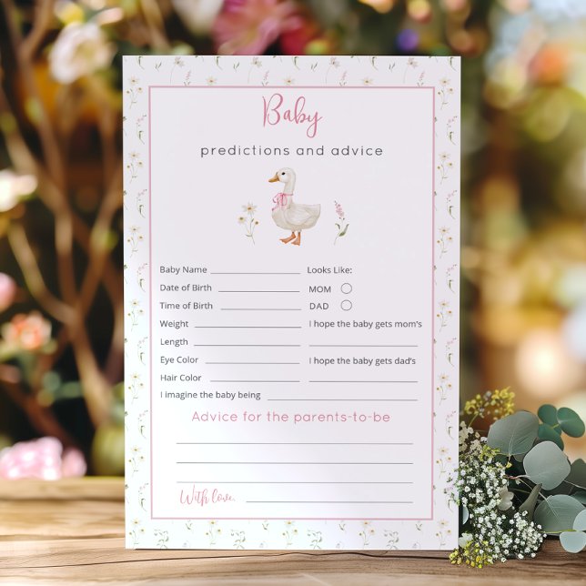 Lámina Chica Goose Silly Predicciones y Consejos para el  (Subido por el creador)