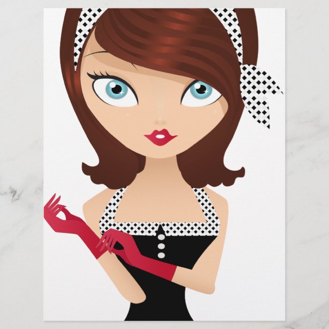 Lámina Chica retro (Anverso)