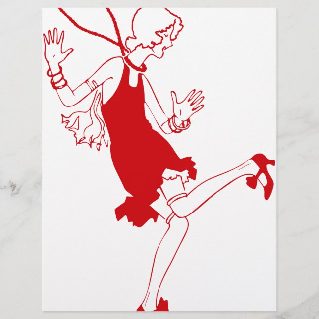 Lámina chica rojo de zapatillas (Anverso)