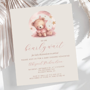 Lámina Chica rosado de espera inicial de presupuesto Baby