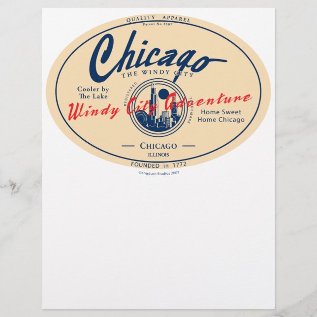 Lámina Chicago Windy City (Anverso)
